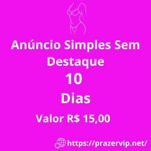 Anúncio Simples Sem Destaque 10 Dias